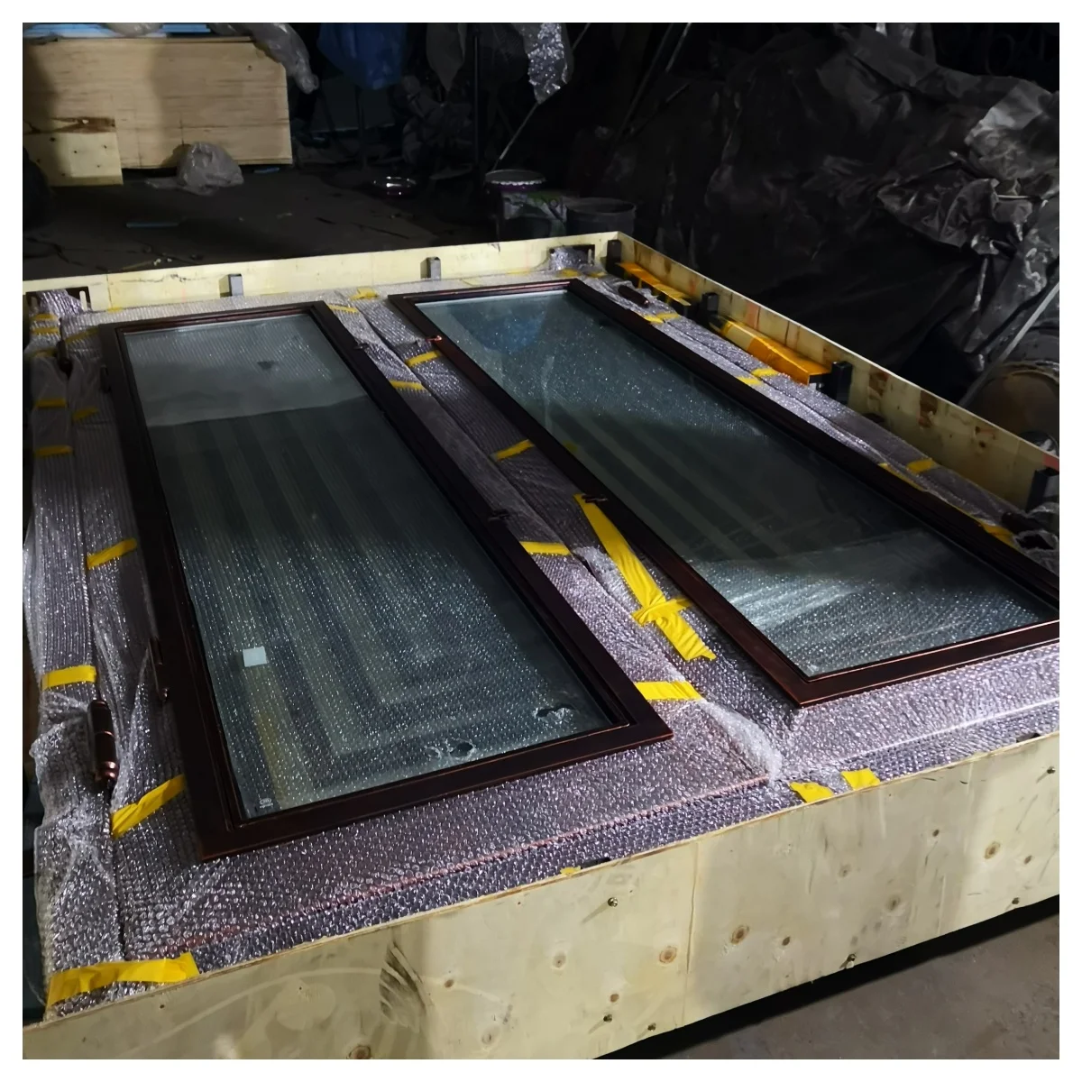 China Steel Glass Door South America Market Wrought Iron Security Door Use Home