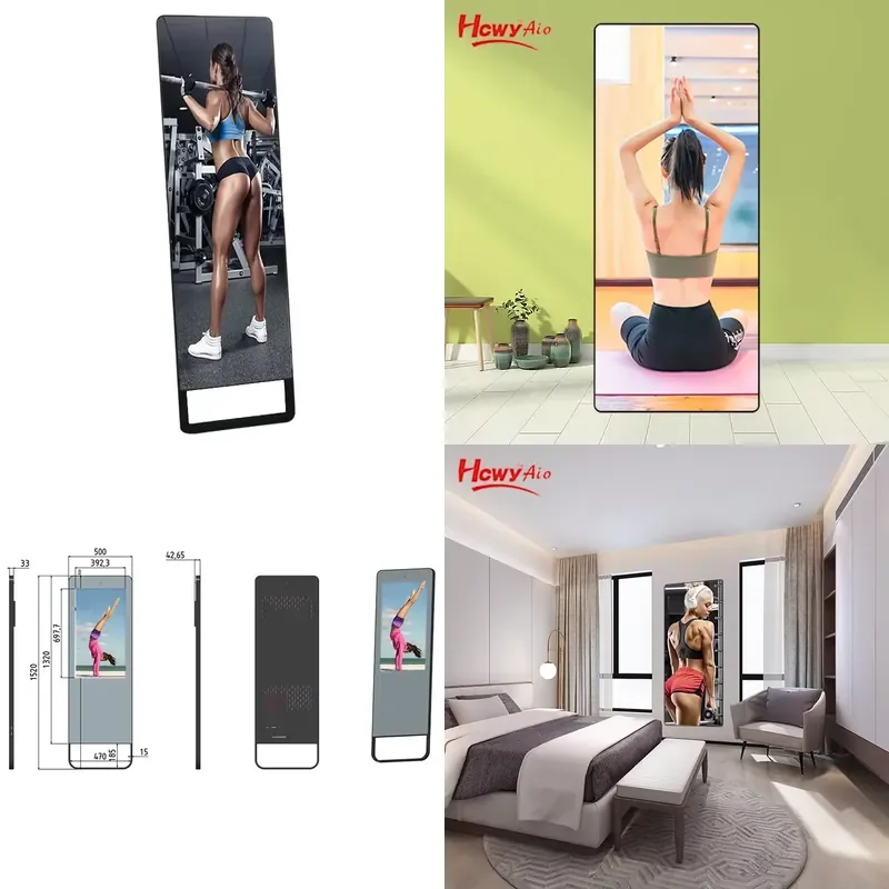 Transform your home into a professional gym with this 55-inch Smart Fitness Mirror, designed for health enthusiasts seeking