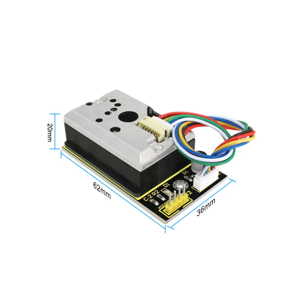 2026 Hot！ Keyestudio Dust Sensor with GP2Y1014AU Onboard PM2.5 Expansion Board Shield for Arduino