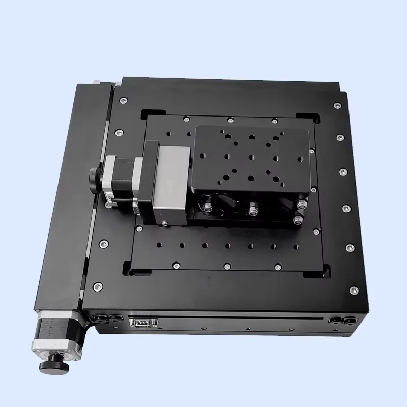 XYZ high precision electric 3D integrated integrated platform displacement platform lifting slide platform PT-GD401+PT-XY100