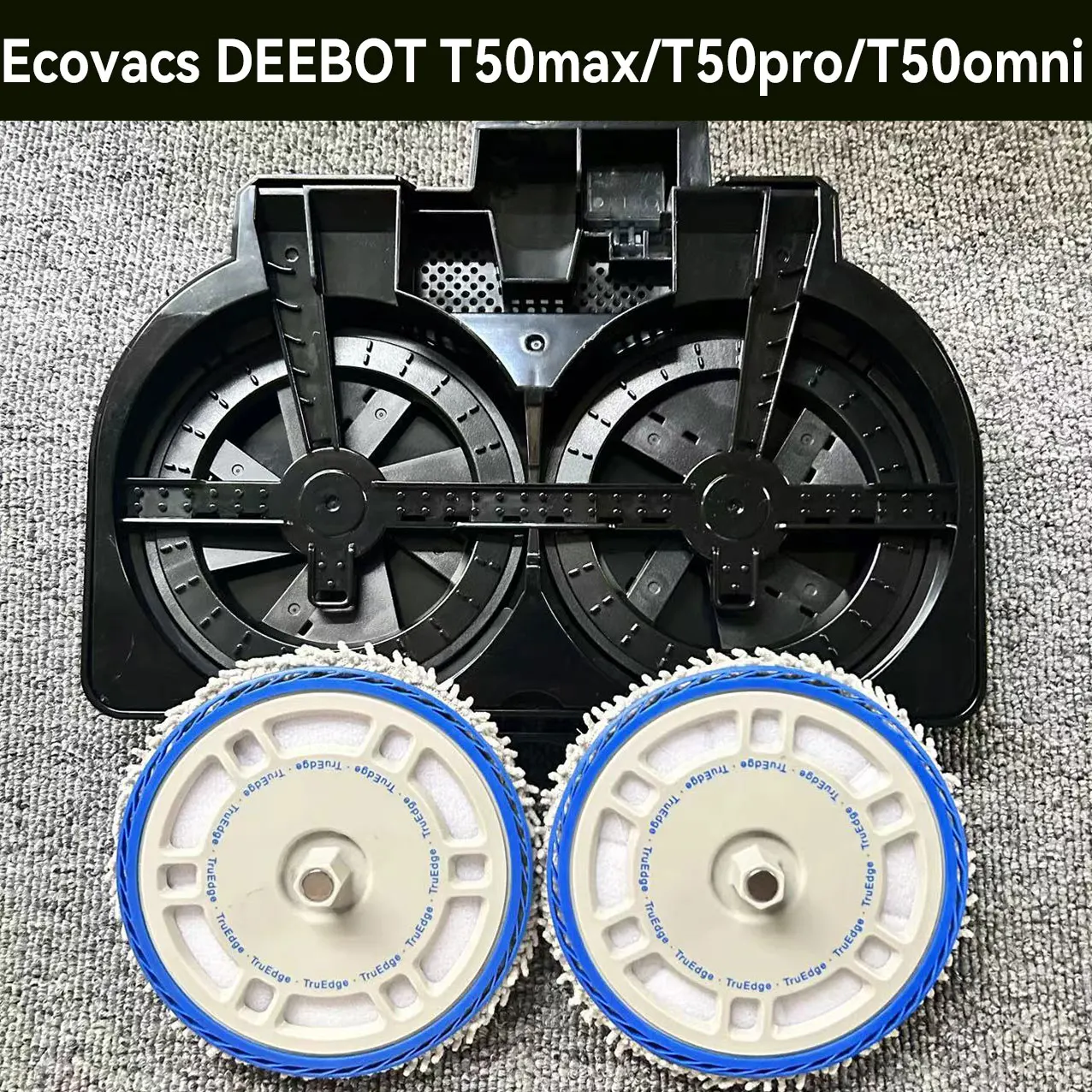 Ecovacs DEEBOT T50max/T50pro/T50omni Robot Vacuum: Original Cleaning Disk and Mop Bracket with Minor Cosmetic Flaws