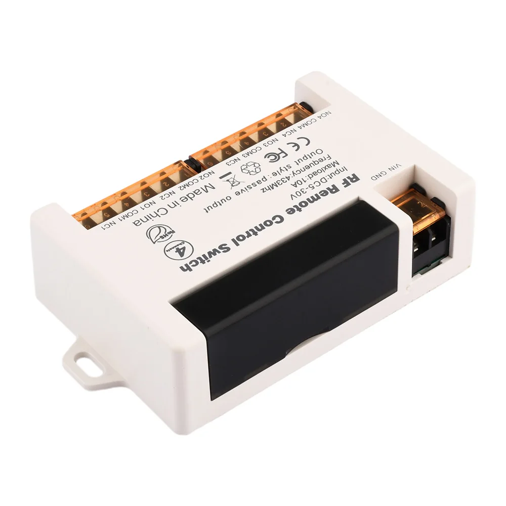 433Mhz Universal Gate Remote Control Switch 12V 24V 110V 220V 10A Relay Receiver Mini Module Remote Control for Gate Garage Door