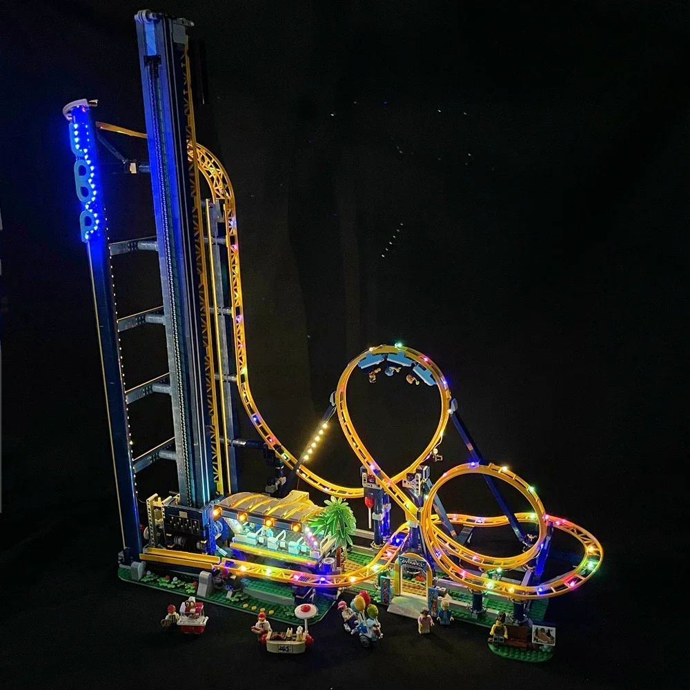 

%a Motor Remote Control LED Light Set For Loop Coaster Compatible With LEGO 10303 10261 10196 Building Blocks Bricks Toys