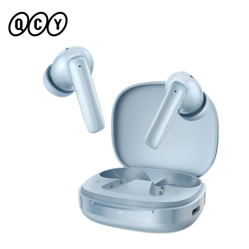 QCY T13 Pro HT23 Draadloze Smart Headset Draadloze Bluetooth 6.0 TWS Oordopjes 6 Microfoons ENC HD Gesprek 13mm Drivers Krachtige Bass 47 uur