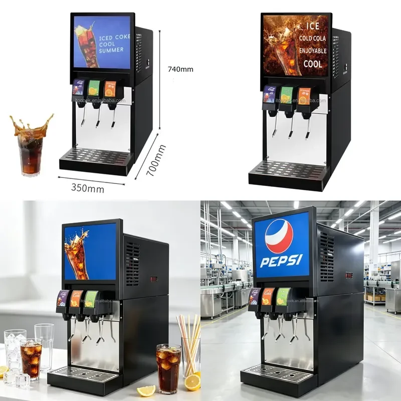 Hot Selling Portable Commercial Three Faucet Beverage Dispenser for Making 3 Flavors of Carbonated Cola Drinks Soda Machine