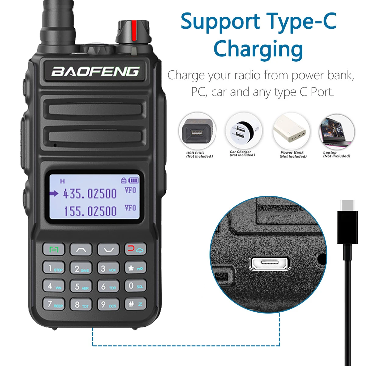 Bao feng walkie talkie long range UV 13 amateur radio zwei funkgeräte protable radio leistungsstarke Push-taste telefon für jagd