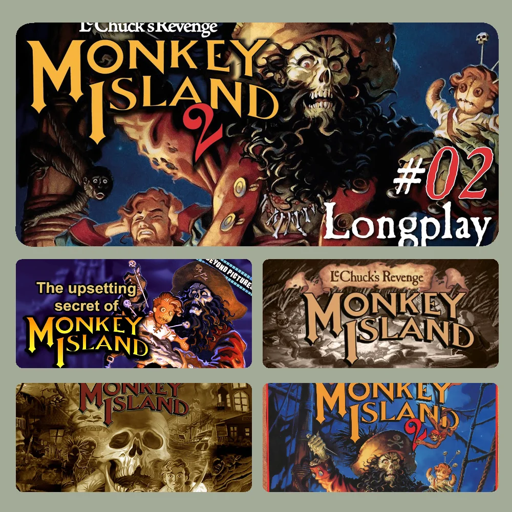 

MonkeyIsland Mousepad Large Computer Gaming Accessories MousePads Desk Mats Anti-slip Laptop Soft Mouse Pad