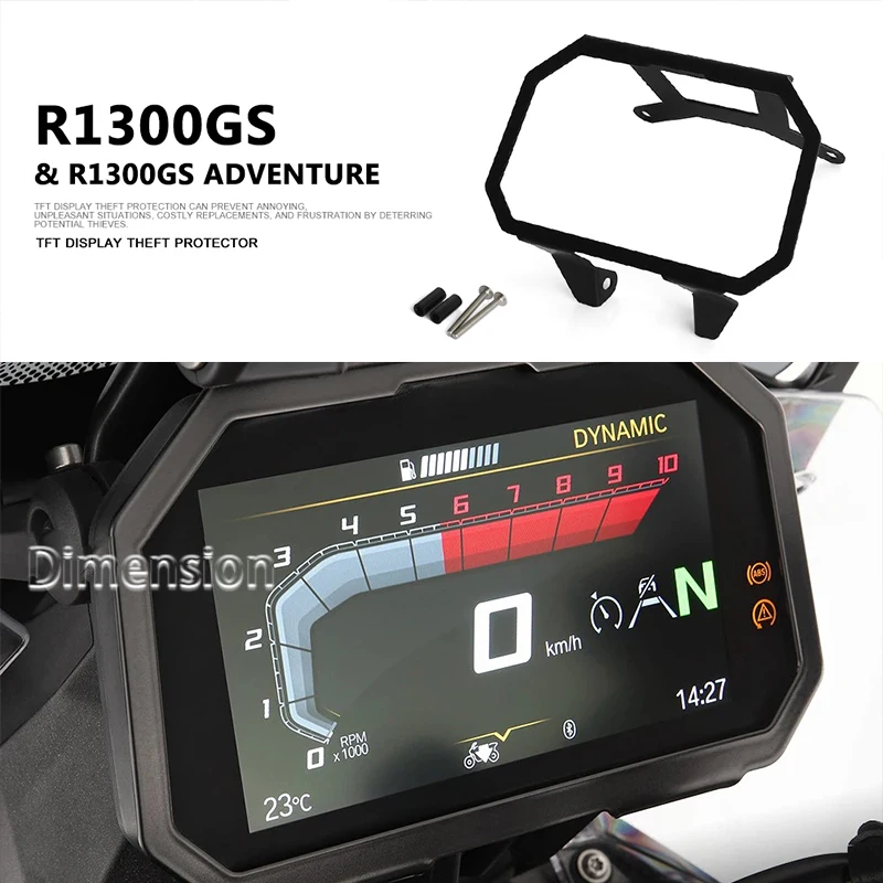 

New R1300GS Adventure 2023 2024 2025 Motorcycle TFT Anti Theft Screen Protector Meter Frame Cover For BMW R1300GS ADV R 1300 GS