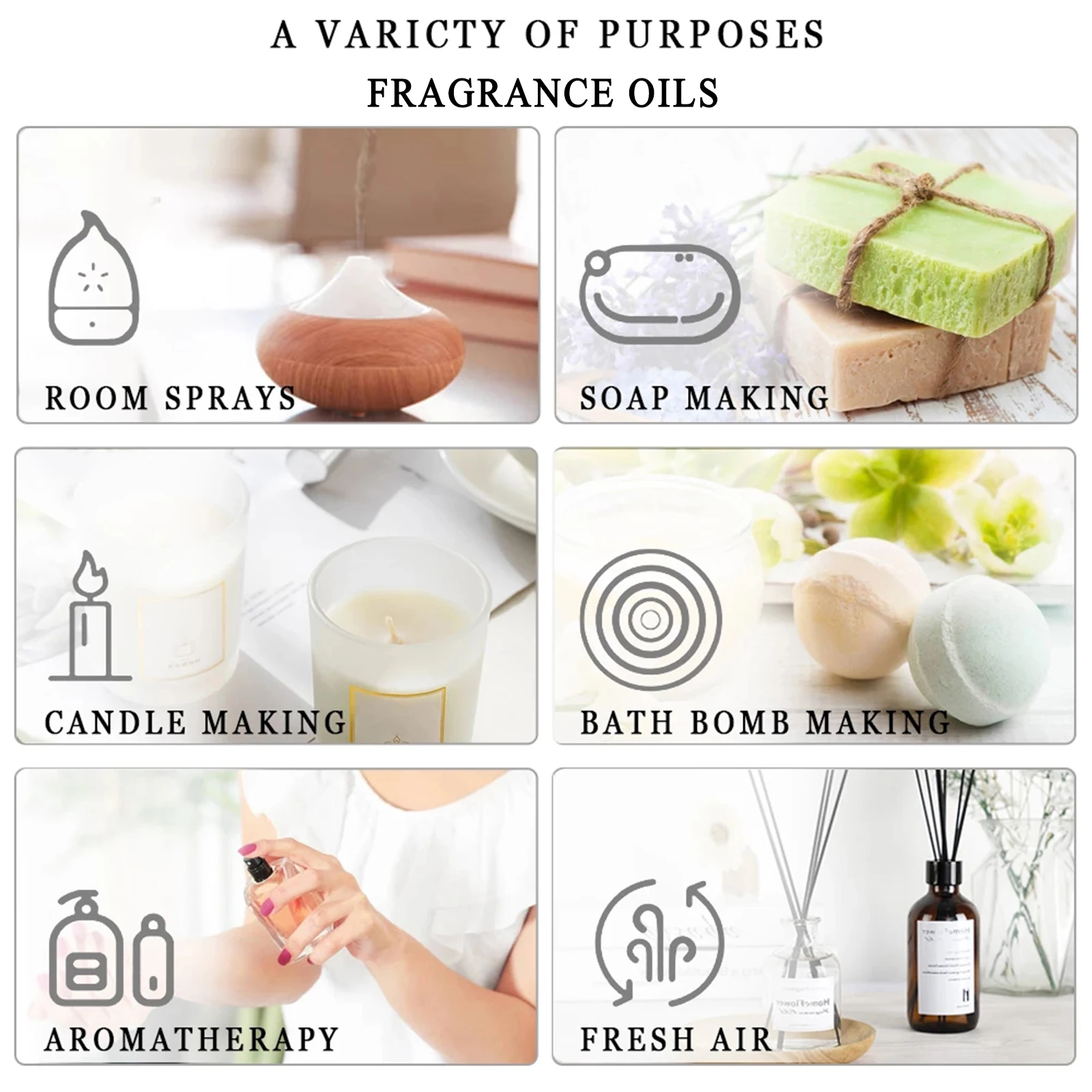 Premium Natural Essential Oil for Aromatherapy and Diffusers 6
