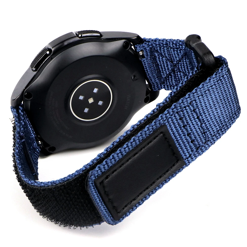 Nylon Watch Strap 20mm 22mm Loop Hook Strap With Quick Release Wirstband Accessories for Smart Watch Belt