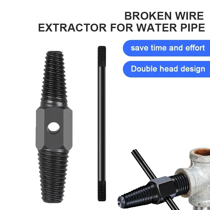 Double Head Tap Faucet Valve Screw Extractor Set Damaged Broken Wire Water Pipe Bolt Remover Plumbing Tools Set