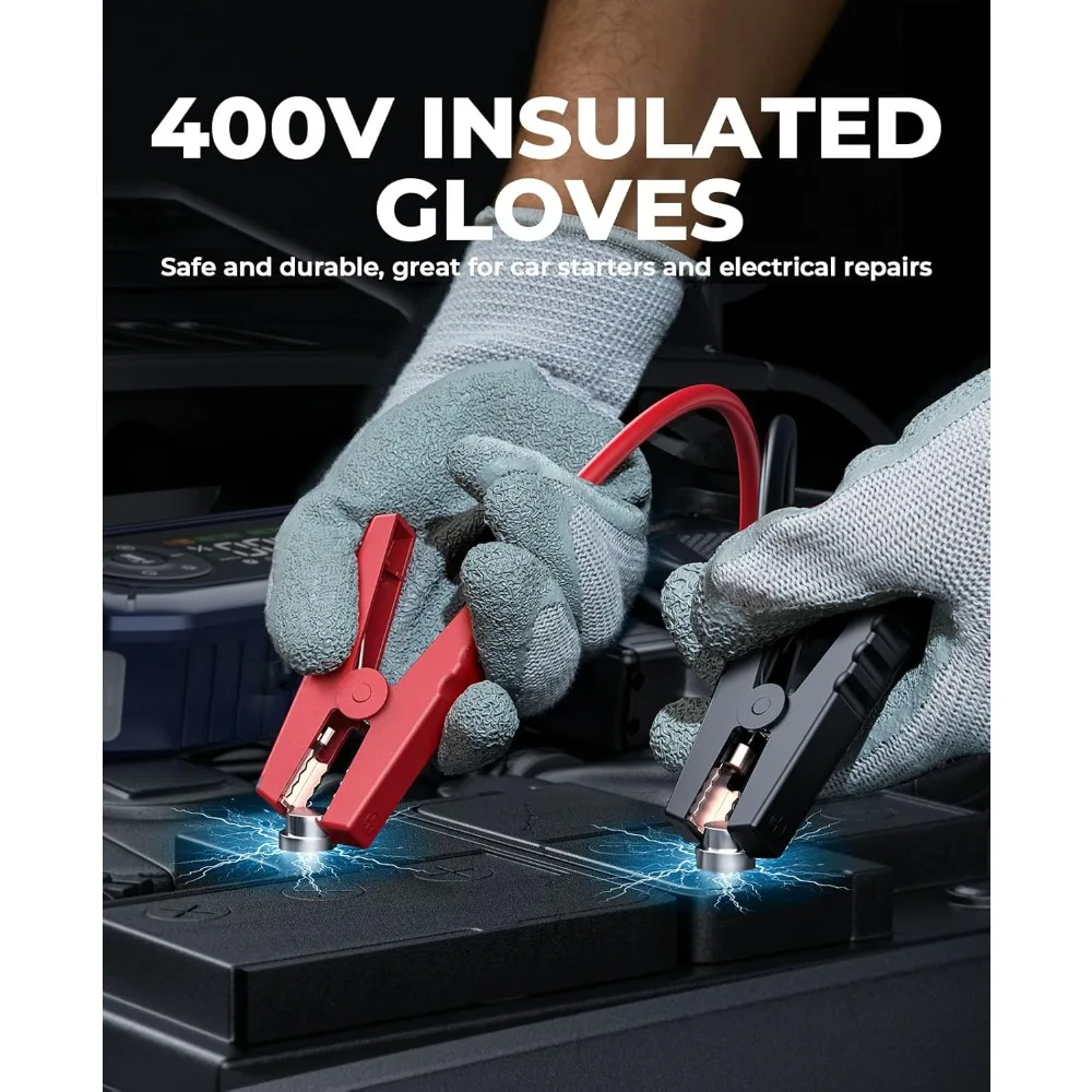 YaberAuto 9-in-1 Jump Starter مع ضاغط هواء 4500A 150PSI بطارية السيارة المحمولة Jump Starter (9L Gas/8L Diesel)، Jump Box Ca