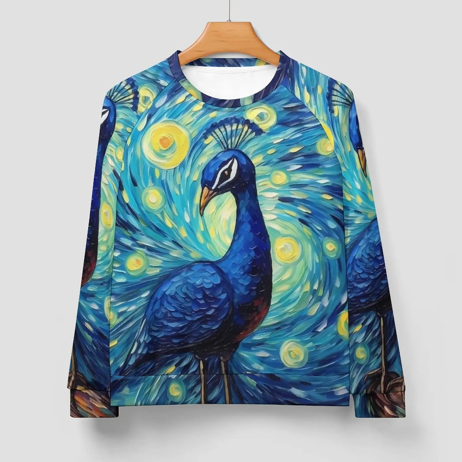 Fantasy Painting About Peacock Streetwear Hoodies Winter  Casual Sweatshirts Men Trendy Design Oversized Hoodie