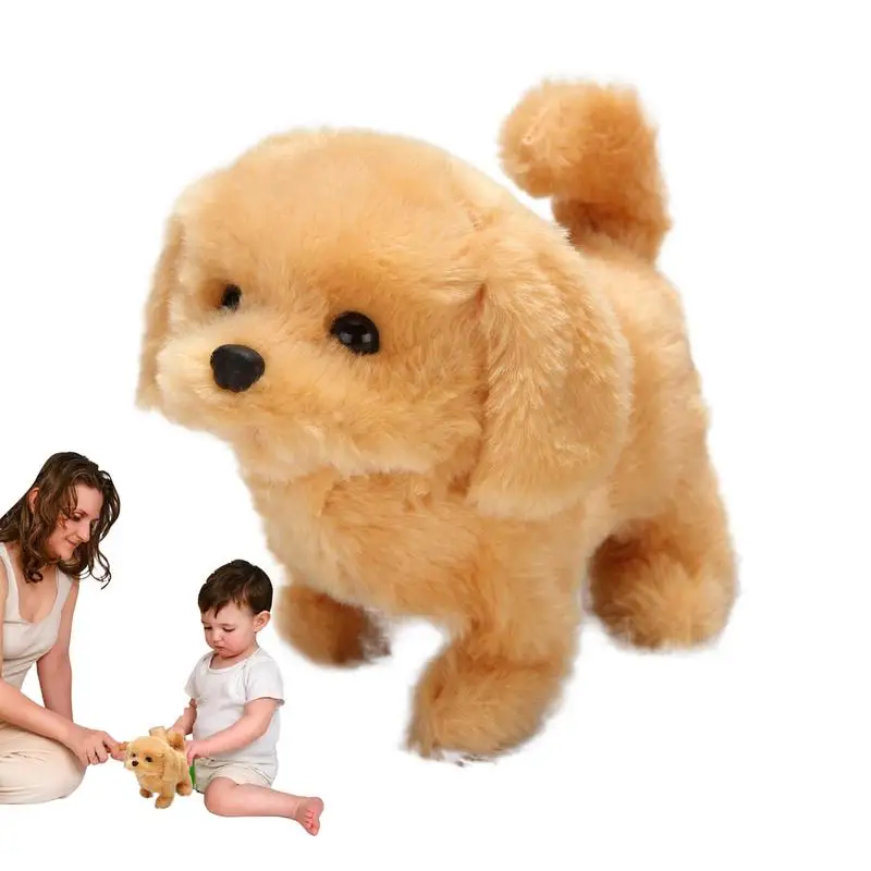 Walking Dog Toy Electronic Toy Dog Plush Walking Puppy Toy Interactive Animated Walking Toy Plush Puppy Toy Features For Kids