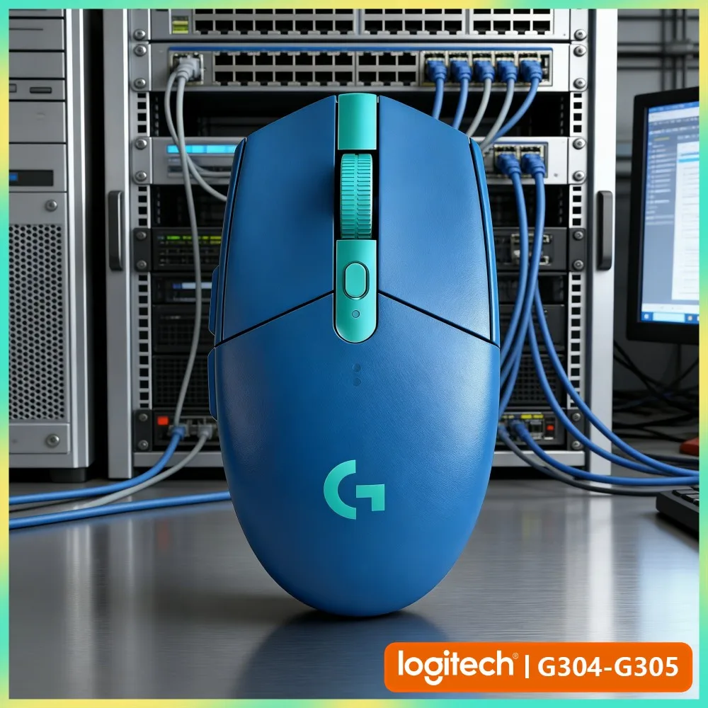 Logitech G304 LIGHTSPEED Wireless Mouse 12000 DPI HERO Sensor 1Ms Latency 250Hr Battery Efficient Power PC Gamers