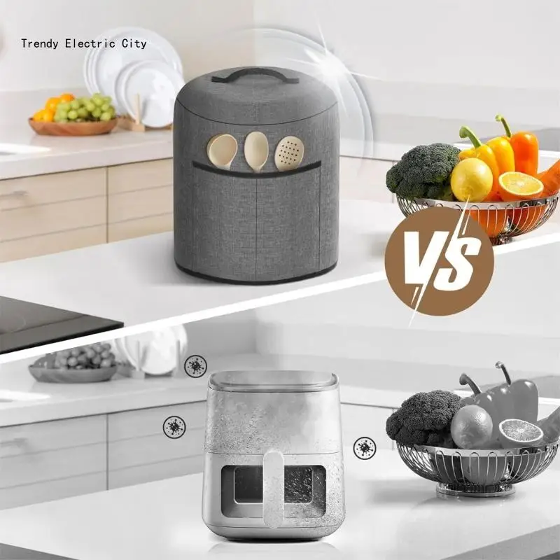 Copertura antipolvere per friggitrici ad poliestere facile da pulire riutilizzabile per cucinare pentole pentole da forno