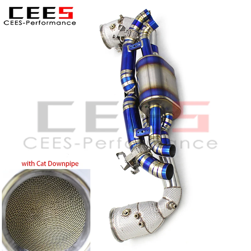 

cees SS304 with Cat Downpipe with OEM Valve Axle Catback Exhaust for Porsche 911 992 3.0T 2020-2023 Muffler Escape Exhaust Pipe