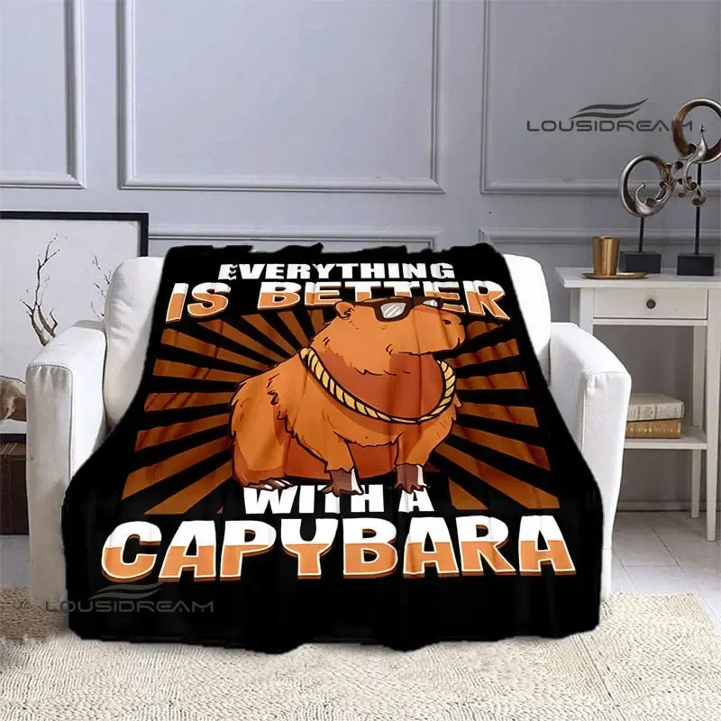 

The Capybara Club Anime blanket picnic blanket vintage blanket home travel birthday gift bed blanket thin blanket