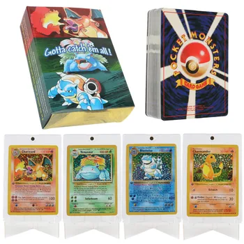 151 sztuk/pudło 1996 pierwszej generacji karta Pokémon rzadka Charizard Pikachu Mewtwo Blastoise kolekcjonowanie kart zabawki wersja angielska