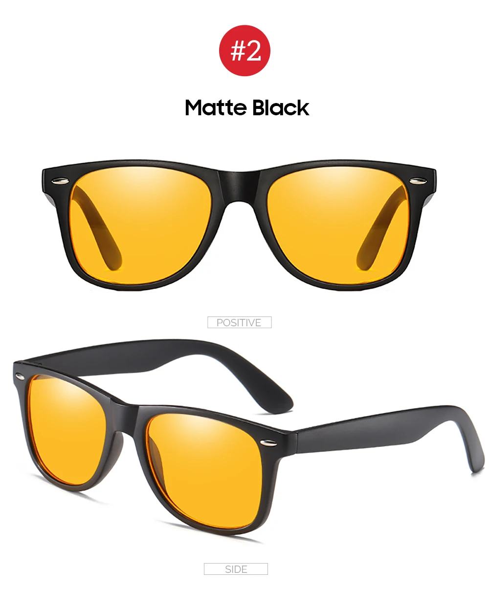 VIVIBEE Nachtsichtbrille mit Blaulichtfilter für Männer, Eckige Computerbrille, Gaming-Brille für Frauen, Orange Brillen – Detail 12