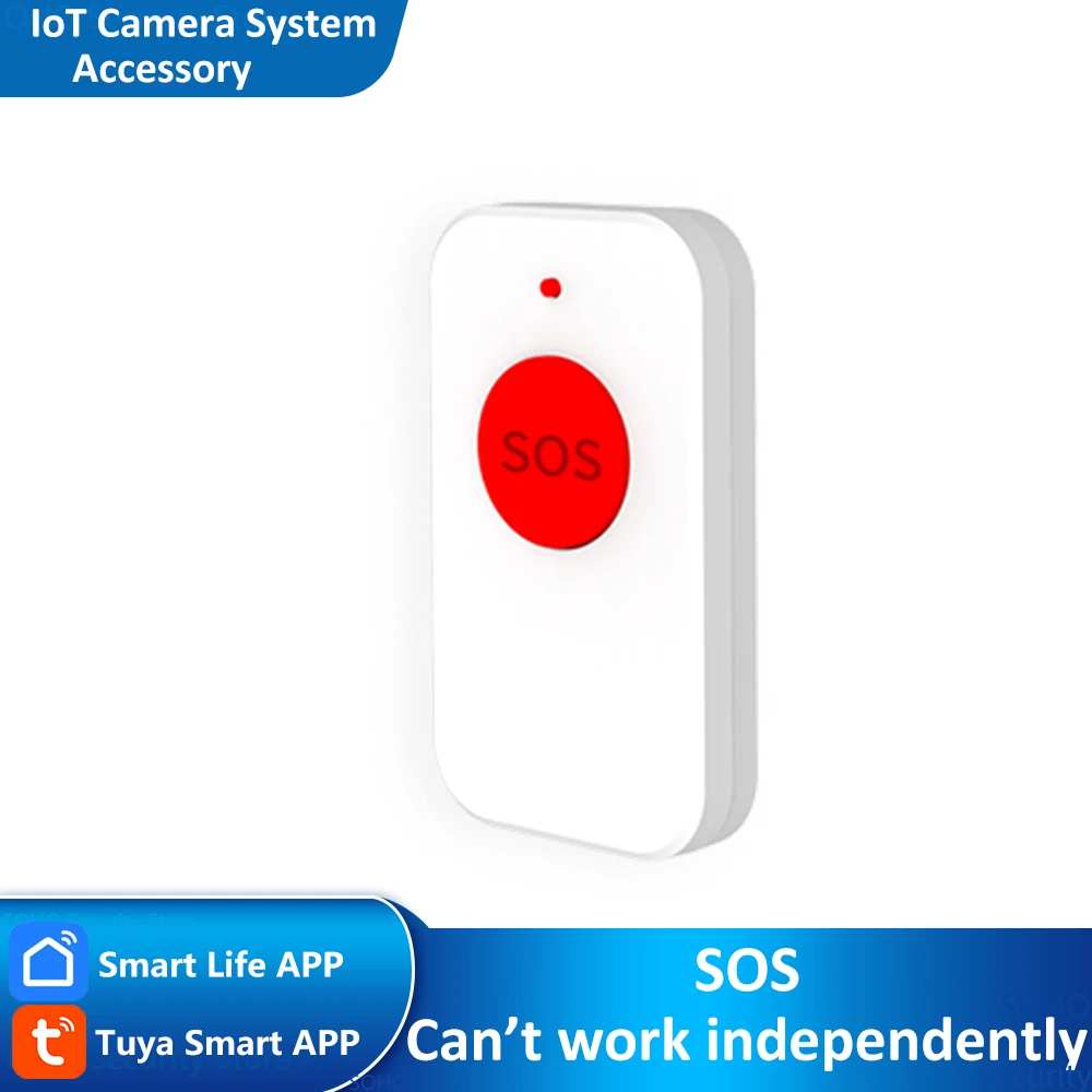 

SOS Emergency Button ONLY Works with RH-IOTC10 Tuya Smart IoT Camera Security Surveillance Protection Systems