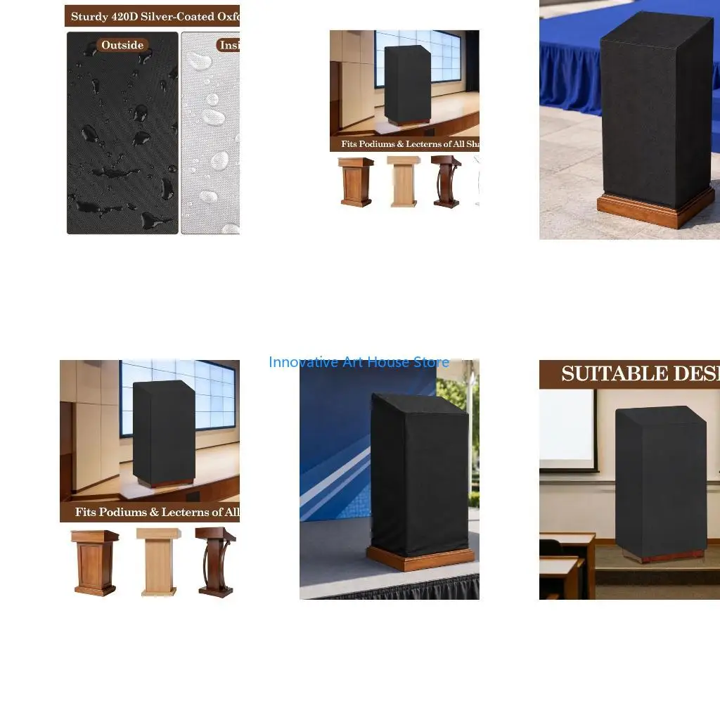 E1PC Indoor Pulpit Dust Cover with Lower Cord for Shared Room Care