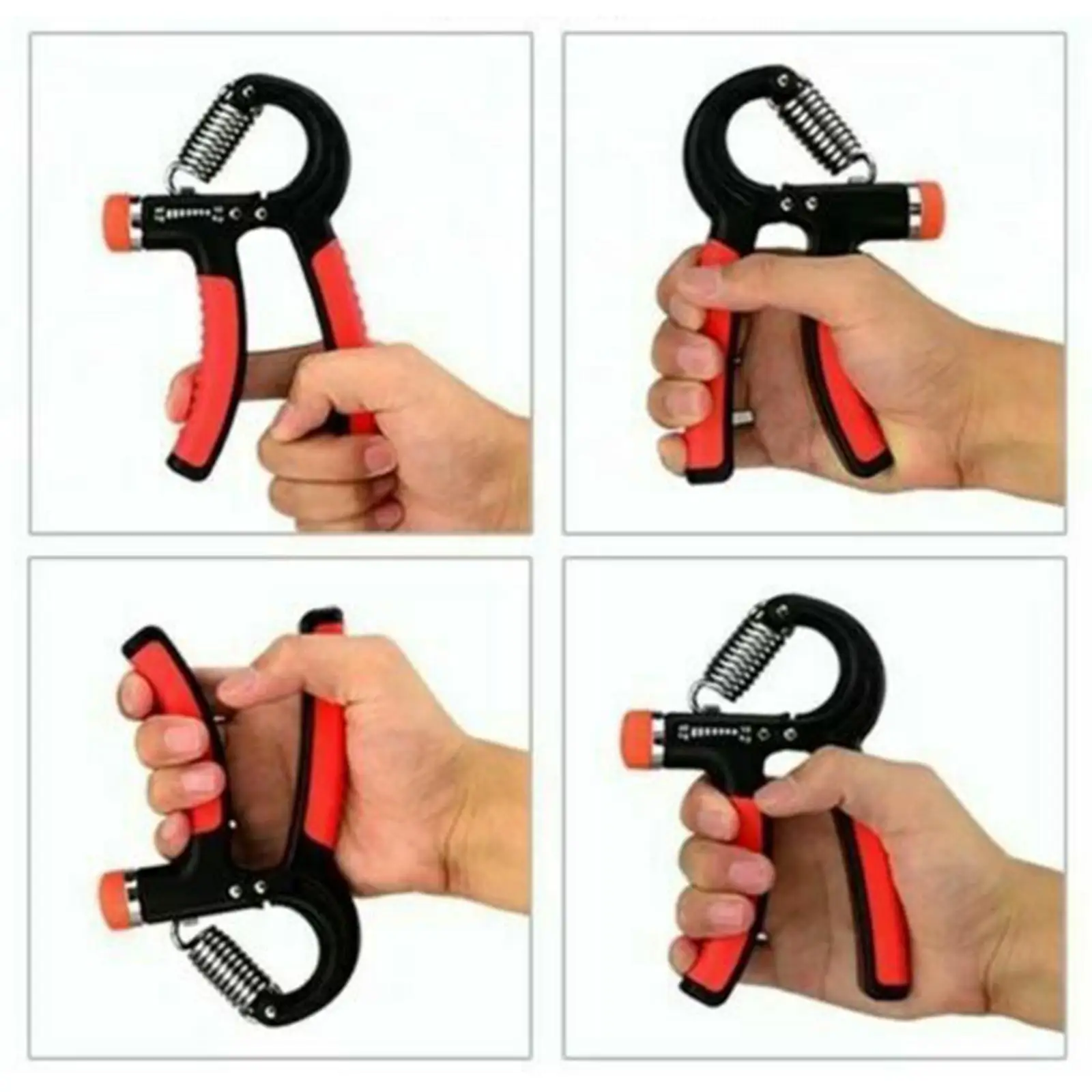 Hand Grip Strengthener Adjuster Wrist Forearm Gripper Exercise Trainer Home Gym