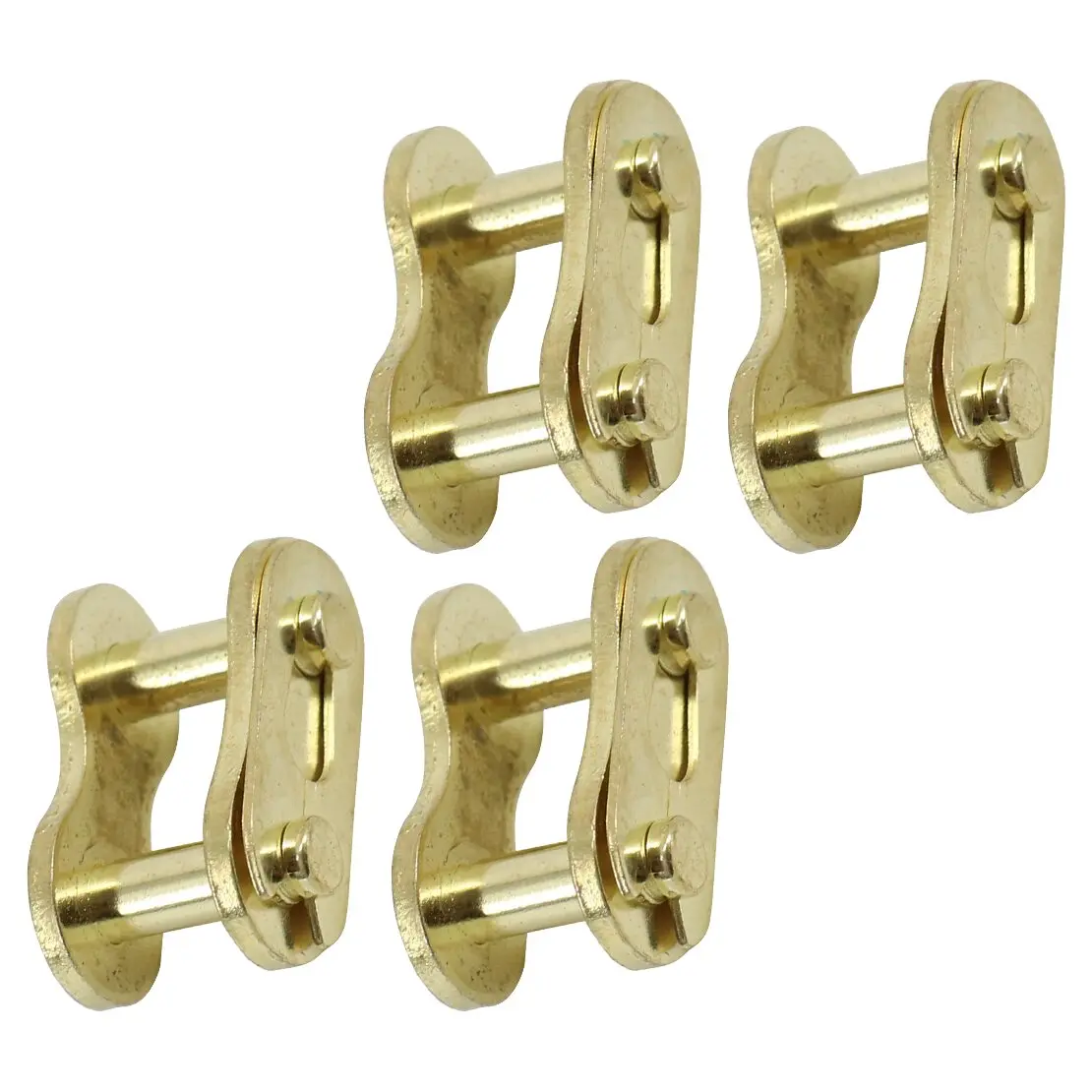 4 Sets Gold 520 Motorcycle Chain Master Link O-Ring Joint Connector Clip fit for ATV Dirt Bike Universal