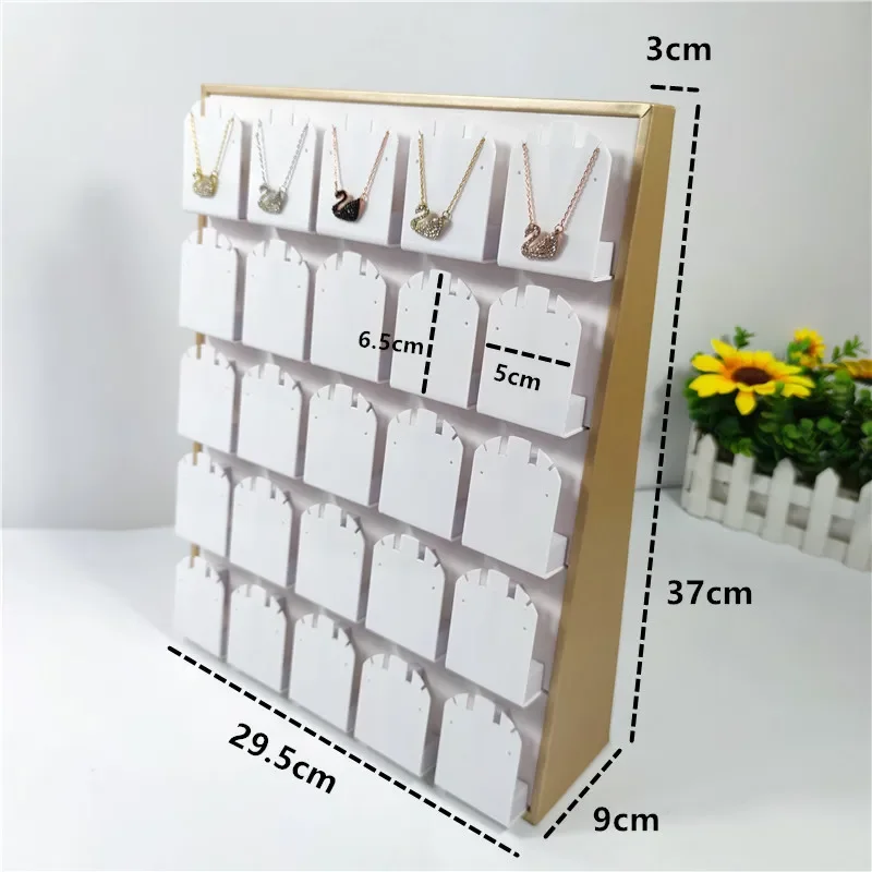 Vertical Necklace Display Stand Portable Earring Organizer Storage Jewelry Professional Display Showcases Luxury Earrings Shelf