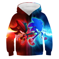 2025 Boys Clothes Sonic Hoodies Summer Kids Baby Cartoon Shorts Men Sweatshirts Sport Children Clothing adult Hoodie