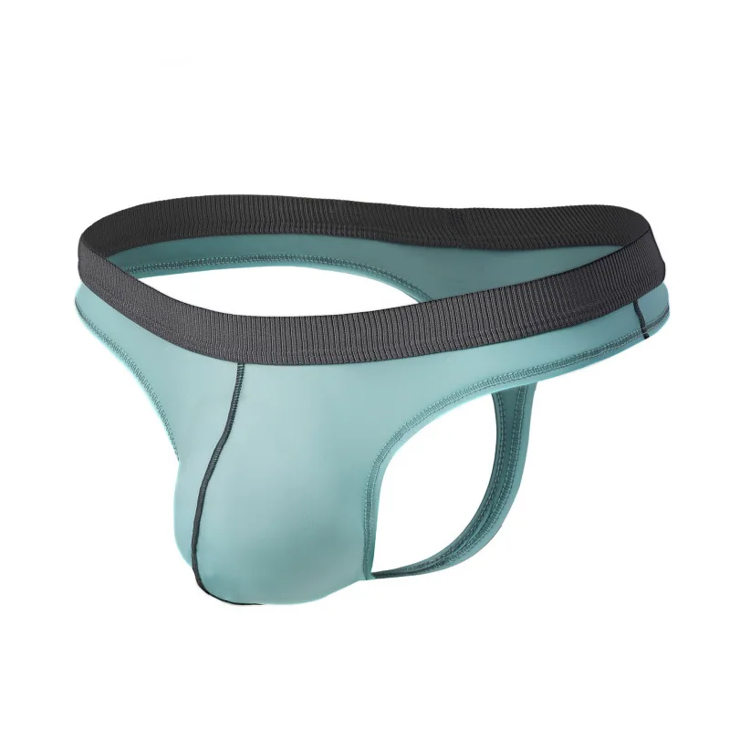 

Mens Sexy Ice Silk Breathable Pouch Thong T Back Lencería Muy Hot Penisp Underwear Ultra Thin String Herren G Strings Panties