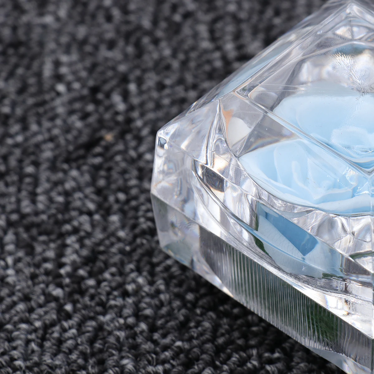 

1pcs Preserved Flower Gift Box In Glass Dome Light Blue Handmade Flowers For Valentine'S Day Wedding Anniversary