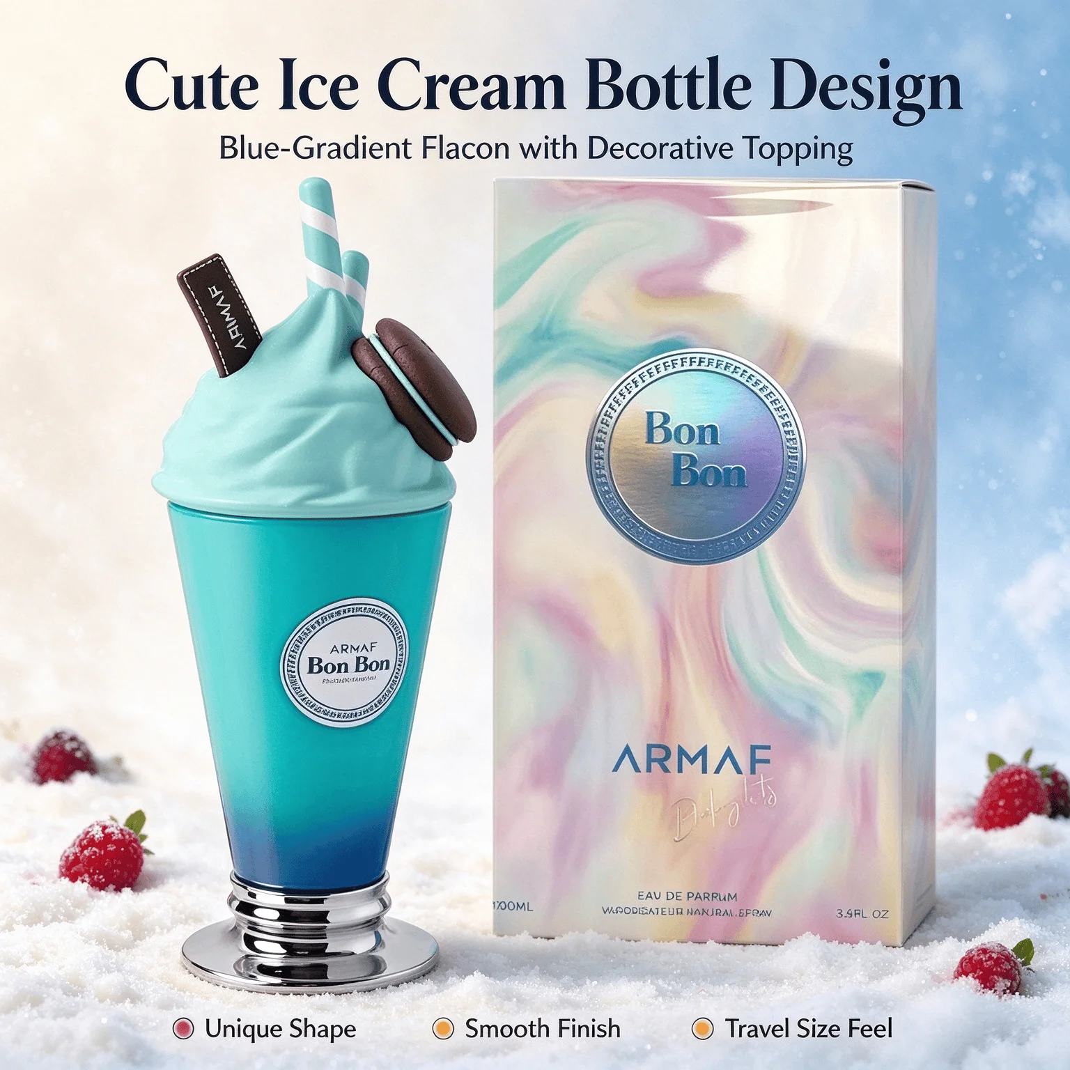 Armaf Bon Bon EDP 100ml Sweet Fruity Vanilla Gourmand Scent Long Lasting Unisex Perfume Spray Cute Dessert Fragrance Gift for Men Women view 4