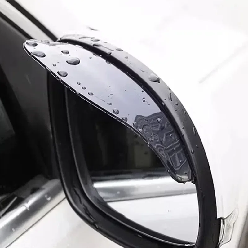 2pcs Car Rearview Mirror Rain Shield Transparent PVC Rain-proof Cover Automotive Universal Rear View Side Mirror Rain Brow