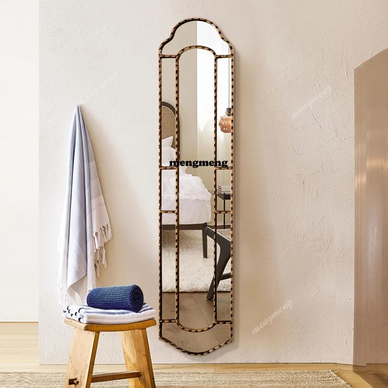 

full-length mirror wall-mounted bedroom light luxury wall-mounted American floor-to-ceiling full-length mirror