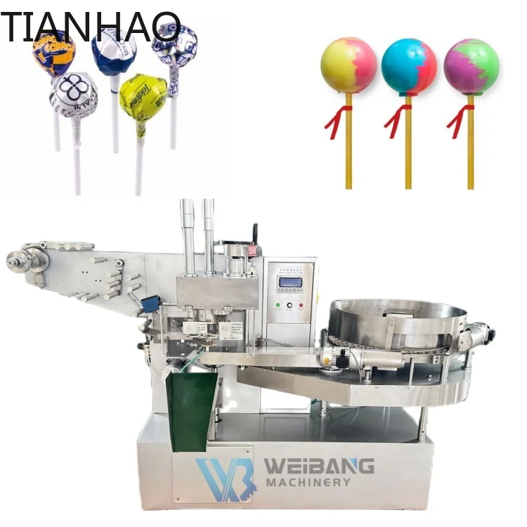 WB-120 High Quality Automatic single twist lollipop wrapping machine lollipop packing machine