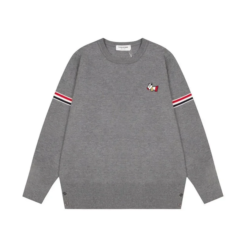 

Autumn Winter Golf Wear Men 2024 Authentic Golf Sweater Round Neck Stripe Long Sleeves Top New Golf Clothing Men Golf Knit