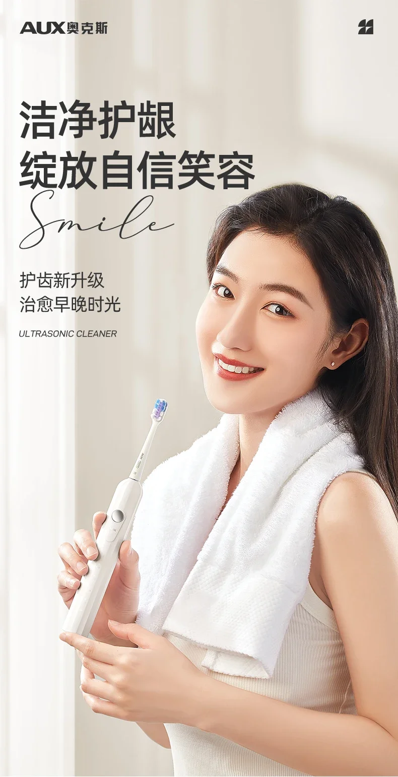 USB/110V/220V Official Electric Toothbrush for Adults - Smart Sonic Couple Kit with Soft Bristles and Automatic Function