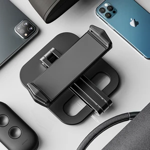 ポータブルモニター上のキムドールタブレットクリップ折りたたみ可能なスタンドiPad pro xiaomi samsung huaweiとアップルタブレットアクセサリーに適しています 10ベストセールスタブレットホルダークランプ-10