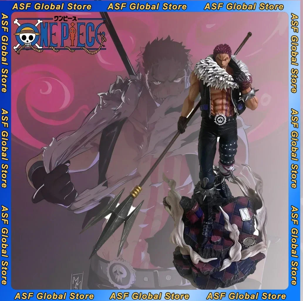 

45cm One Piece Anime Figure Charlotte Katakuri Oversized Statue Action Figure Peripheral Collection Statue for Boy Gift Toys Kid