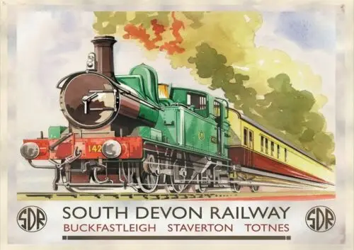South Railway steam Advertising Metal Sign Wall Plaque Art Vintage a4-Aluminum