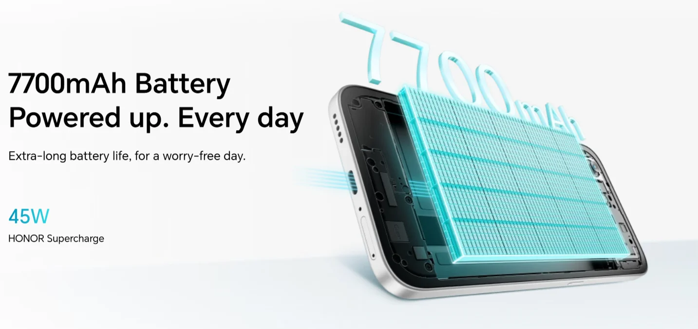 HONOR 600 Smart 5G ,EU Version, 5G Smartphone,6.87 inches Eye Comfort LCD Display,7700mAh Battery,IP64,Dual Card,HONOR Smartphone