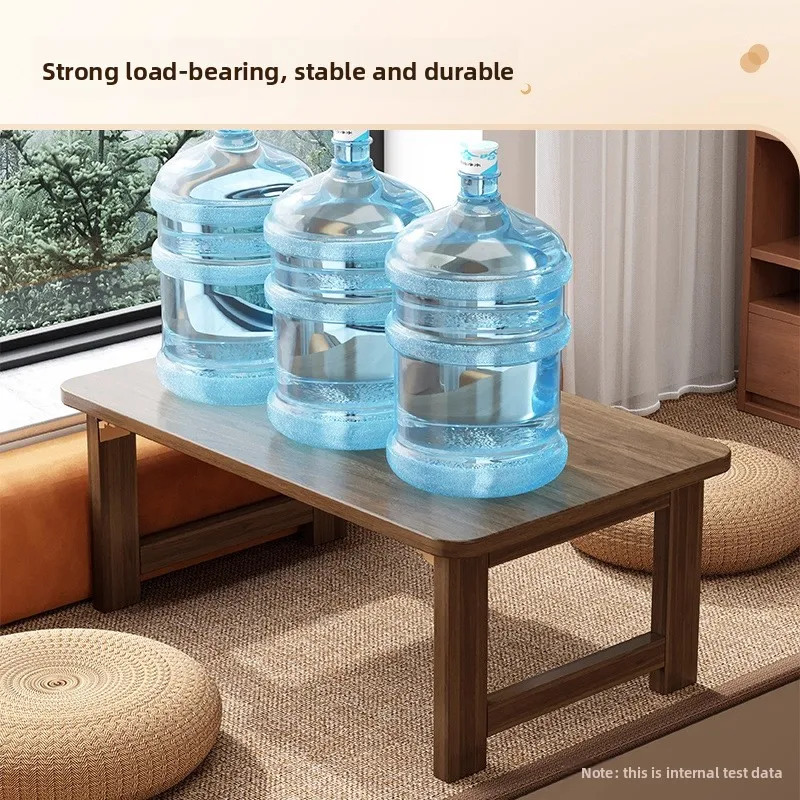 Mesa con ventanal, mesa pequeña, mesa de té tatami japonesa, mesa kang, mesa de centro plegable, mesa kang, mesa de suelo, mesa baja