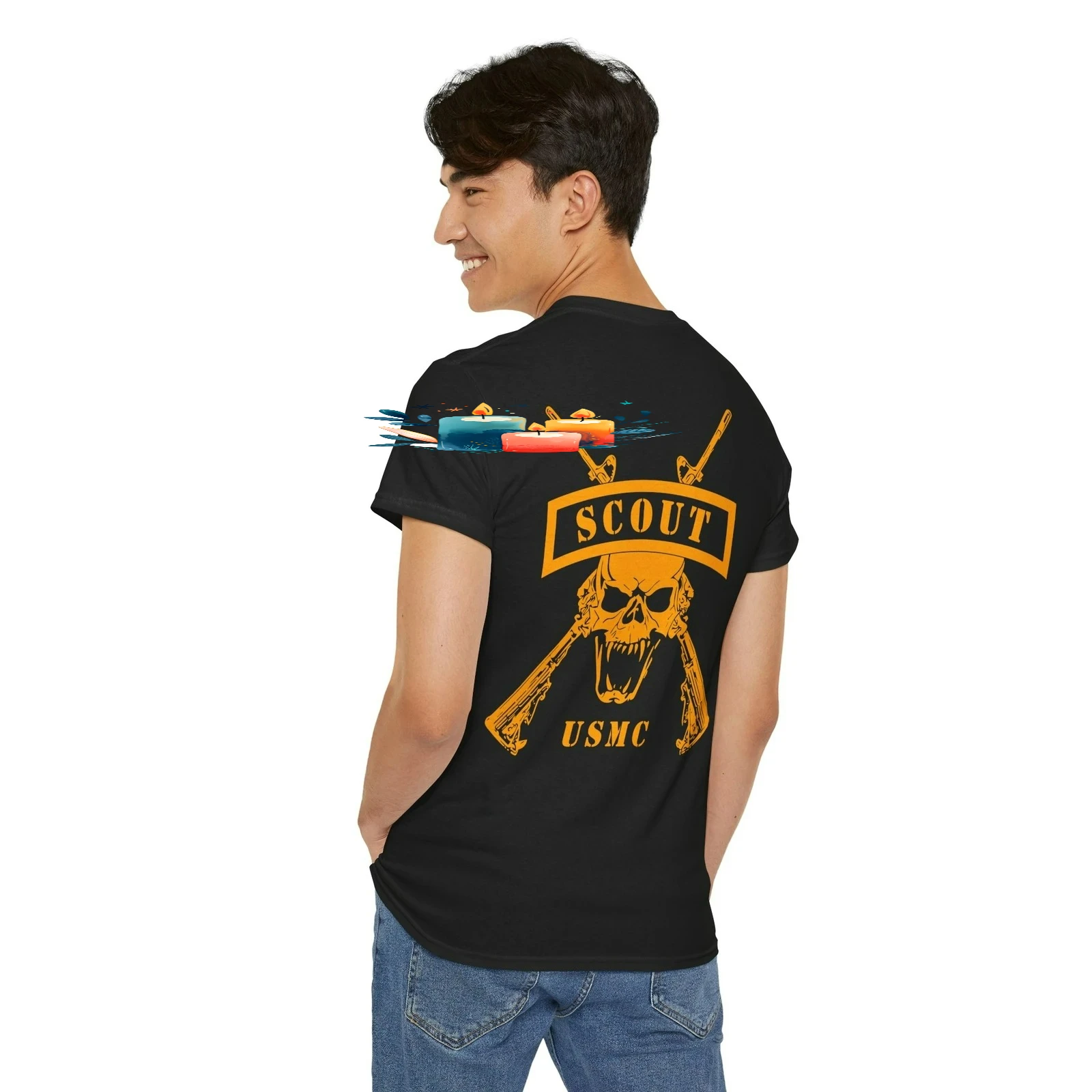 US Marine Corps Scout Sniper Platoon T-Shirt 100% Cotton O-Neck Short Sleeve Summer Casual Mens T-shirt Streetwear