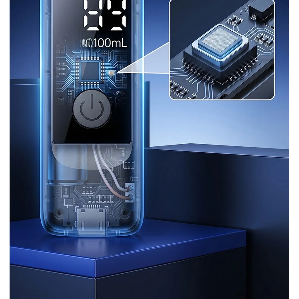 Portable Breath Tester for Drunk Driving Prevention with High Contrast Screen and Continuous Multi-User Capability