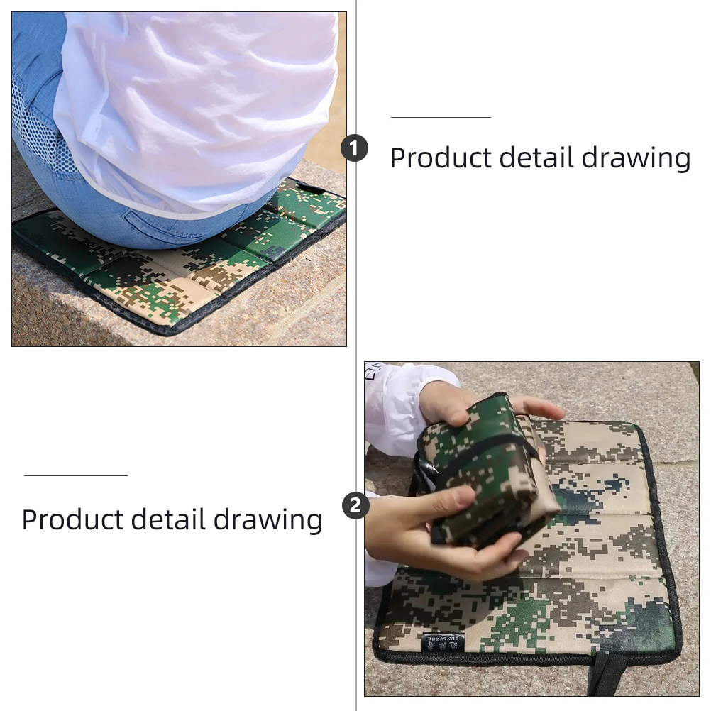 

2Pcs Waterproof Seat Cushion Oxford Fabric Foldable Portable Camping Picnic Beach Outdoor Mat Travel Sand Mat Pad