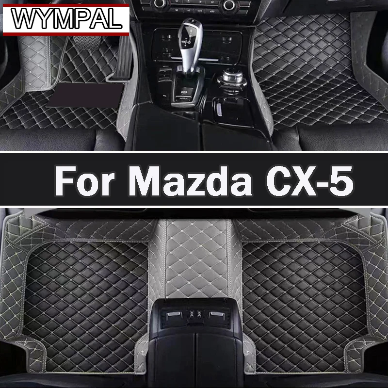 

Ковры с левым рулем для Mazda CX-5 CX5 CX 5 MK2 2024 2023 2022 2021 2020 2019 2018 2017 Автомобильные коврики Внутренние детали Водонепроницаемые чехлы