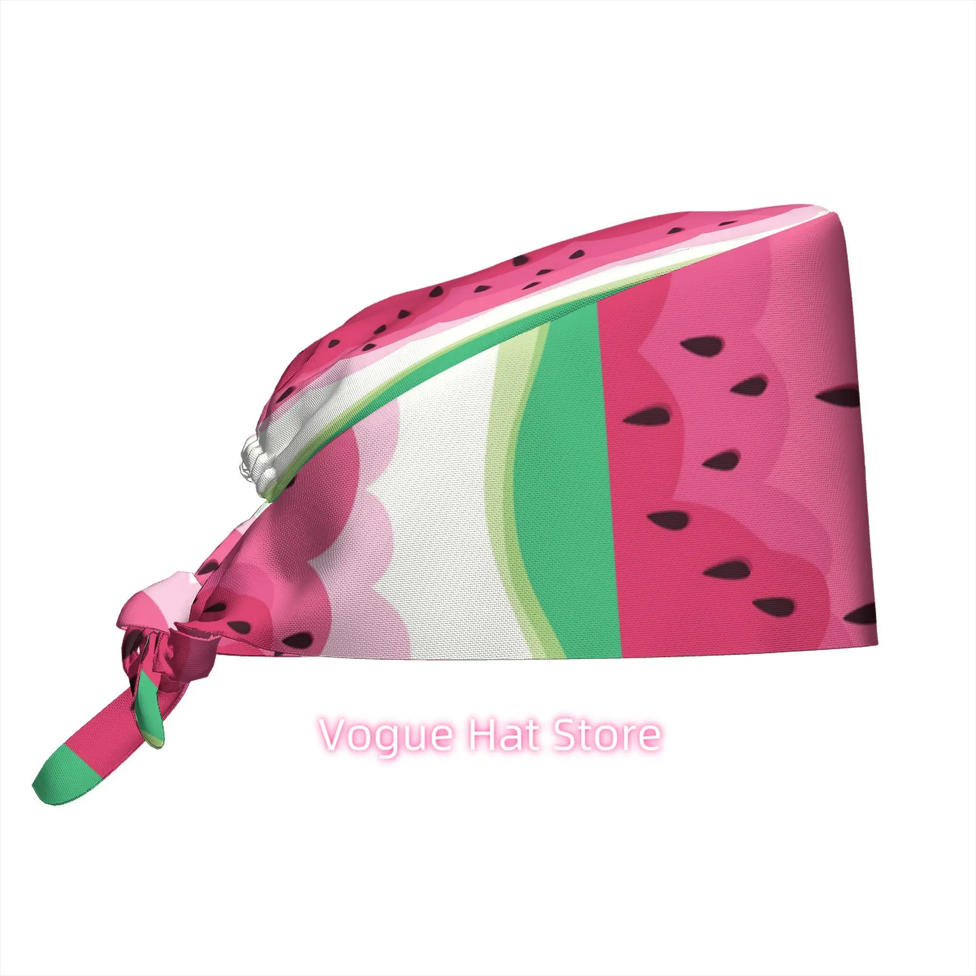 1pc Work Hat Watermelon Summer Print Minimalist Colorful Design Perfect for Kitchen Decor Picnic Party Gift