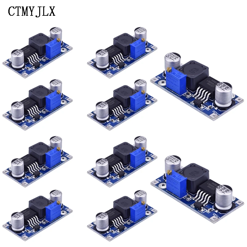 10pcs XL6009 Boost Converter Module DC-DC 3-32V to 5-35V Adjustable Voltage 4A Power Supply Step-Up Converter Board Regulator