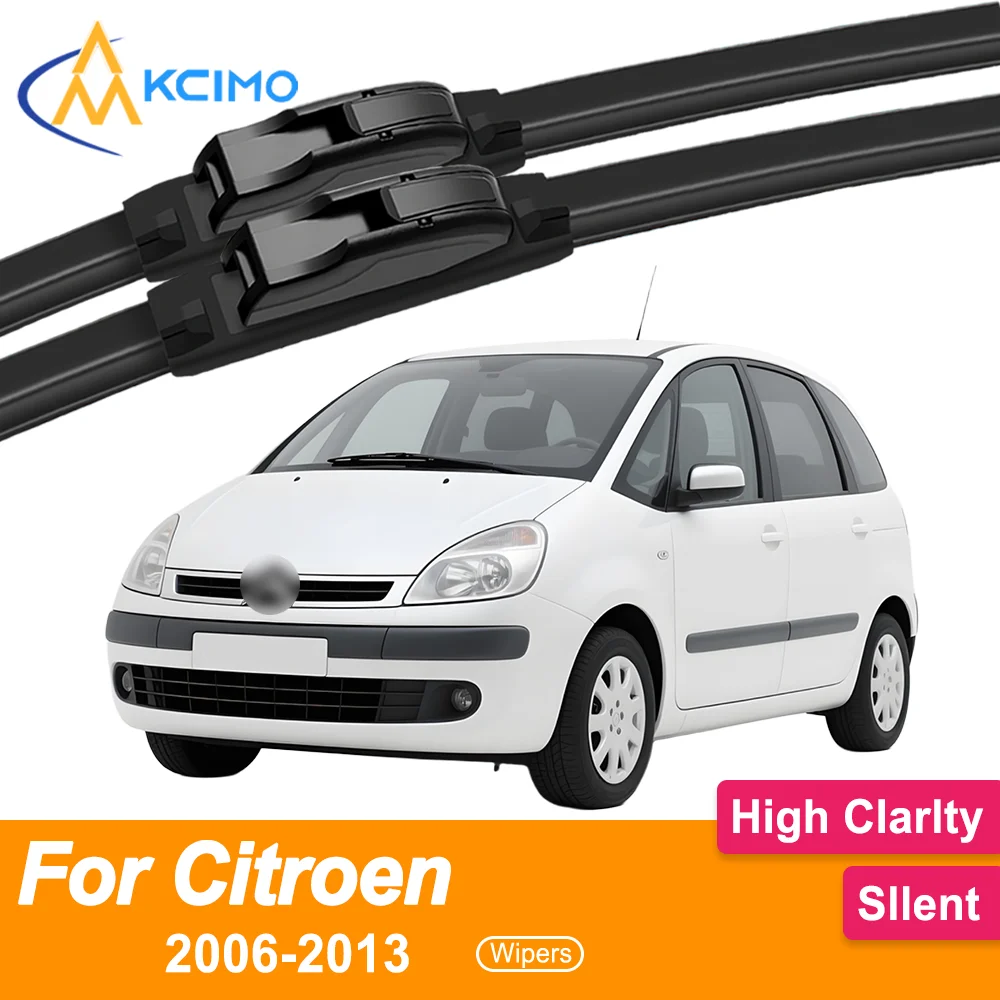 

2PCS Front Windshield Wipers for Citroen C4 Picasso 2006–2013 All-Season Stable Performance Clear Vision & Boosted Security